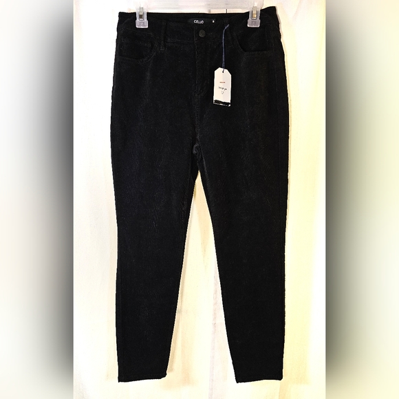 Nwt Cello Sz 9 Crop Skinny Fine Wale Cords - Picture 1 of 6